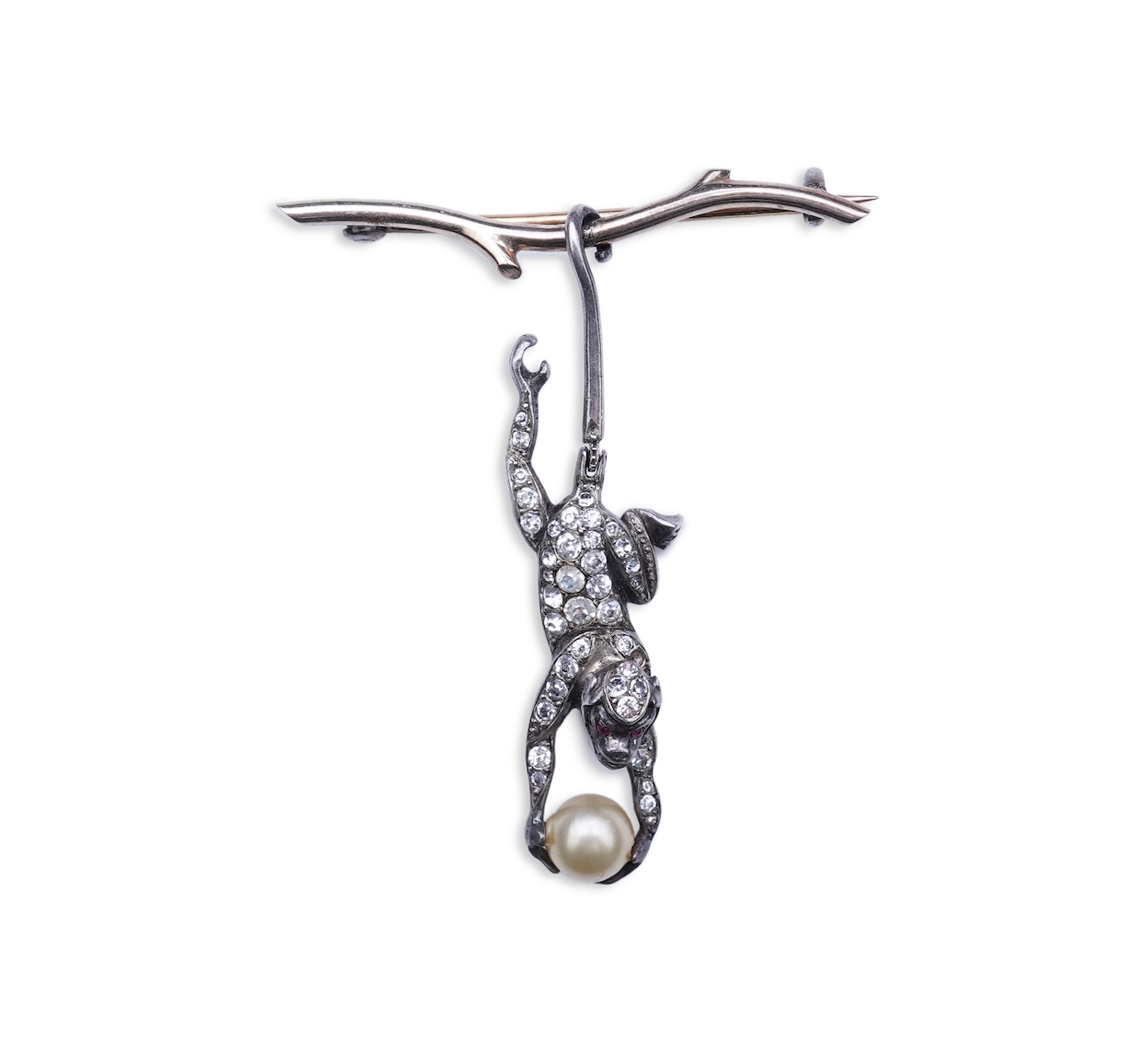 Knoll & Pregizer, a novelty paste brooch, Pforzheim, Germany, early 20th century